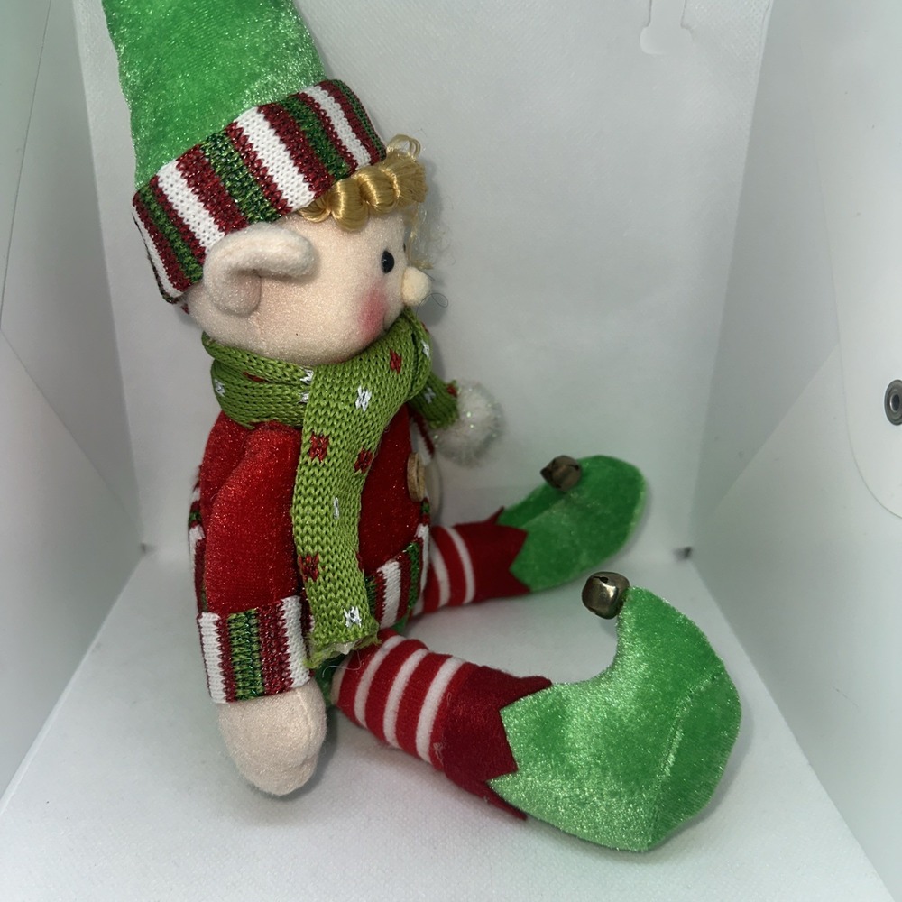 Shelf Sitter Christmas Holiday Elf Stuffed Pixie 12" - Picture 2 of 7